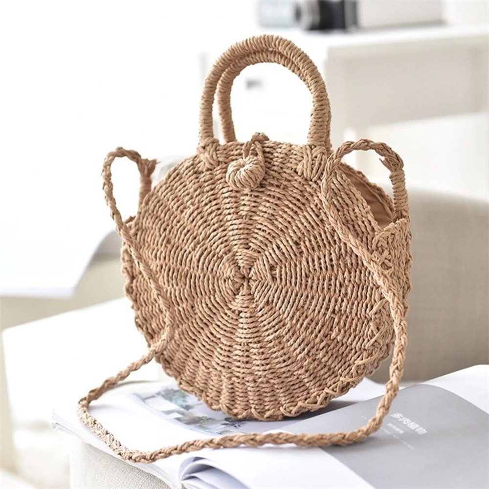New round beach bag